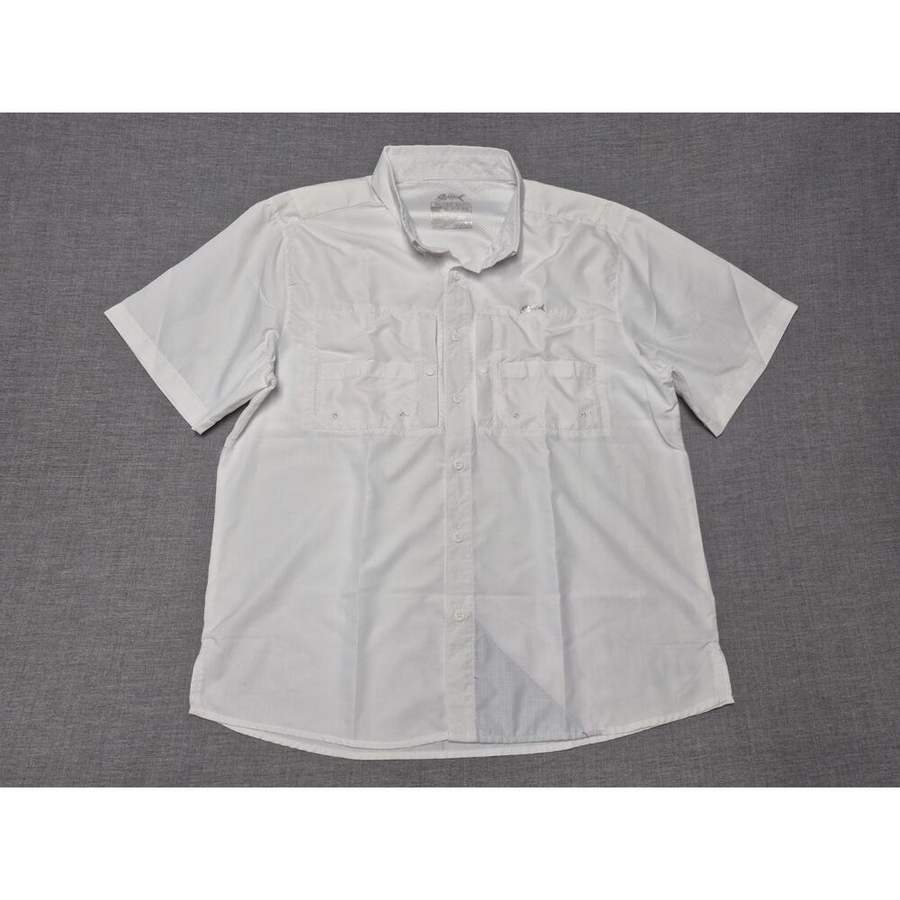 Silver Bait Fishing Shirt Mens M Short Sleeve Ventilated UPF Polyester QuickDry